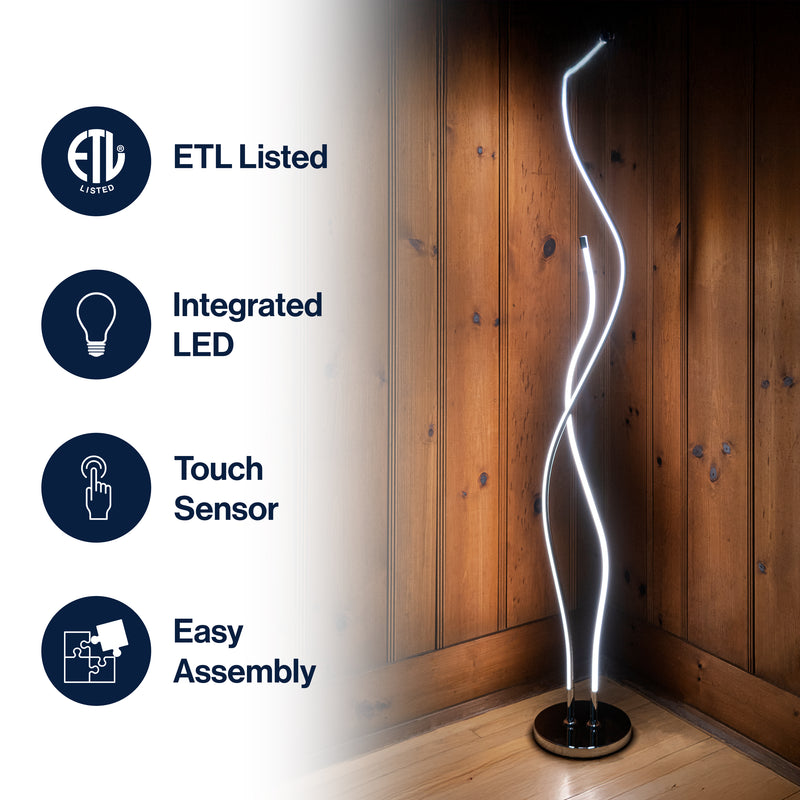 Cairo 63.75" LED Integrated Floor Lamp