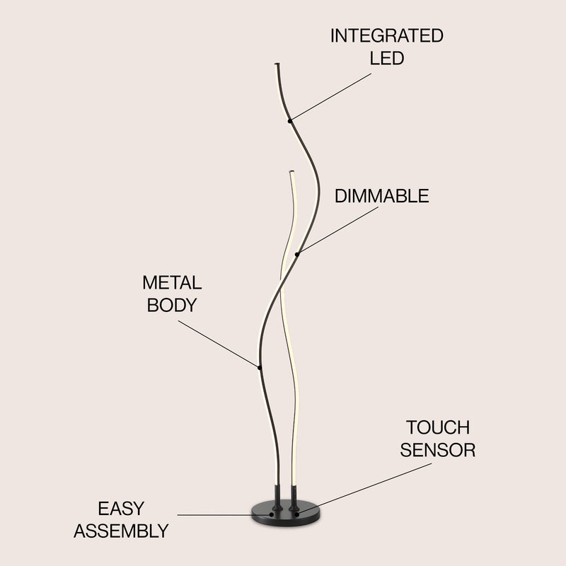 Cairo 63.75" LED Integrated Floor Lamp