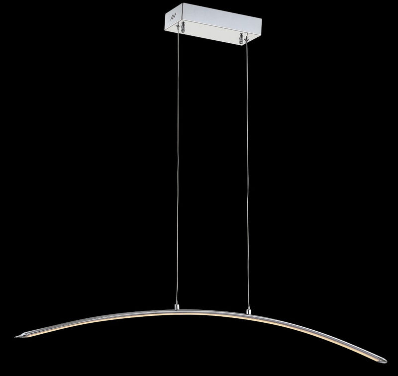 Roxanna 41.5" Dimmable Adjustable Integrated LED Metal Linear Pendant - JONATHAN Y