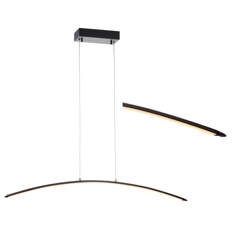 Roxanna 41.5" Dimmable Adjustable Integrated LED Metal Linear Pendant - JONATHAN Y