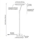 Owen 66.7" Integrated LED Metal Floor Lamp Black – DIM