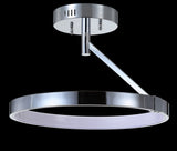 Owen 17.5" Dimmable Integrated LED Metal Semi Flush Mount - JONATHAN Y