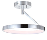 Owen 17.5" Dimmable Integrated LED Metal Semi Flush Mount - JONATHAN Y