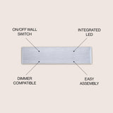 Ajax 20.25" Dimmable Integrated LED Metal Wall Sconce - JONATHAN Y
