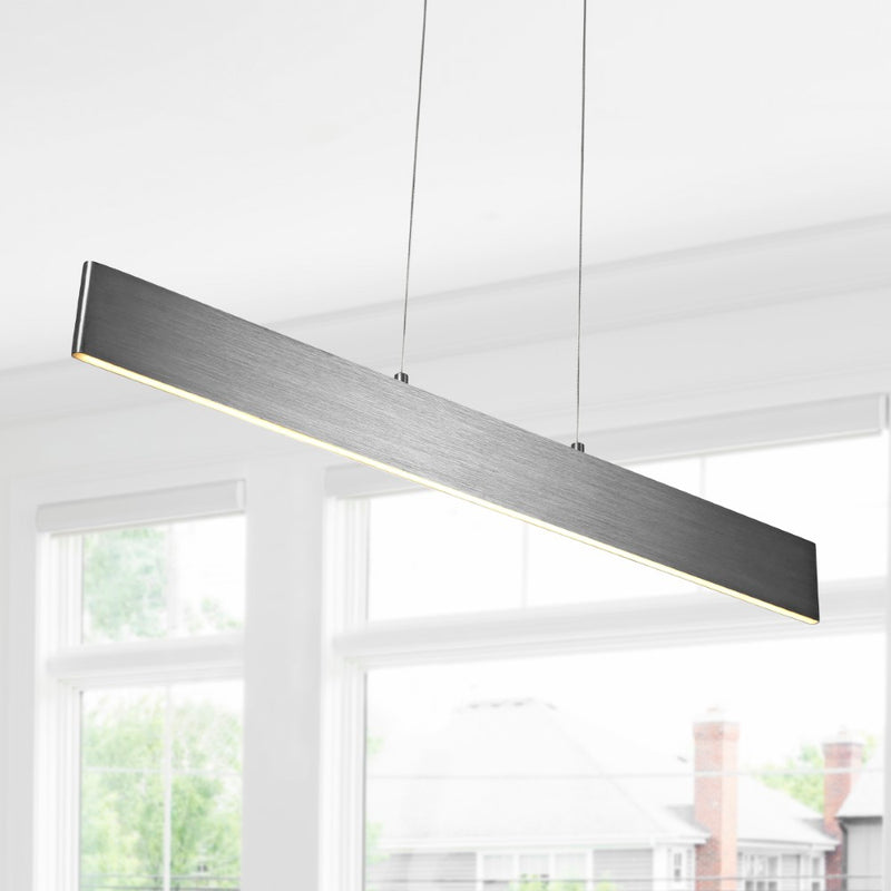 Draper Dimmable Adjustable Integrated LED Metal Linear Pendant - JONATHAN Y