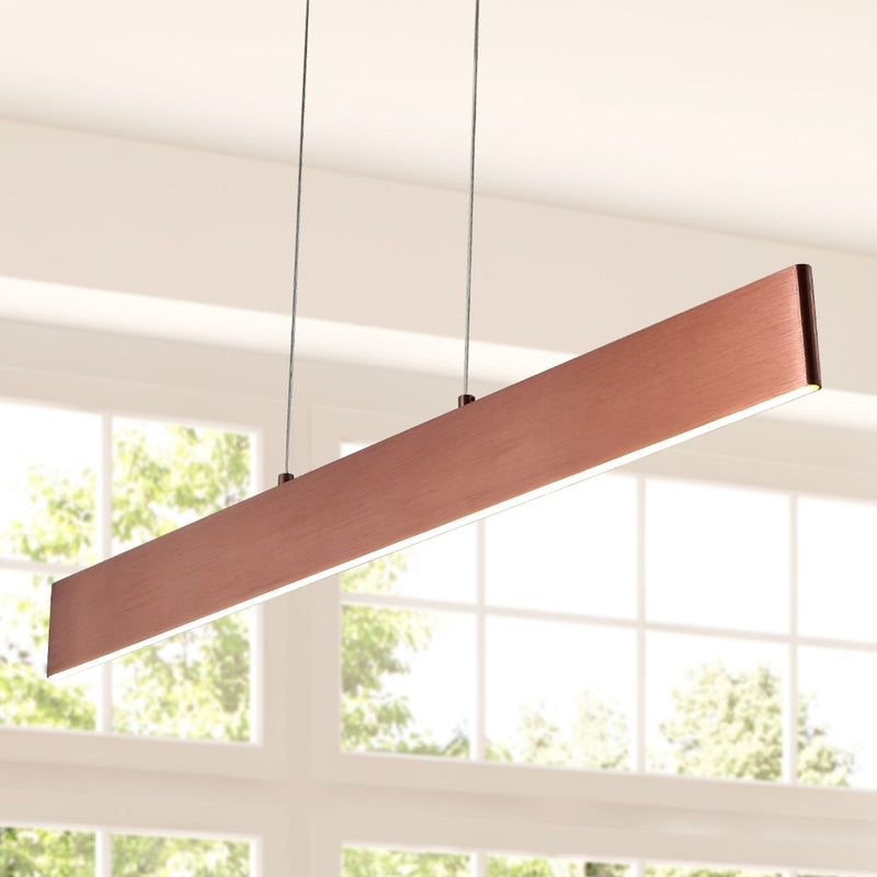 Draper Dimmable Adjustable Integrated LED Metal Linear Pendant - JONATHAN Y