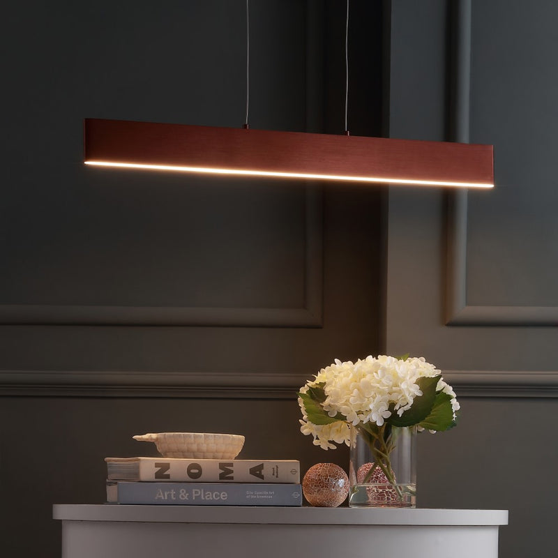 Draper Dimmable Adjustable Integrated LED Metal Linear Pendant - JONATHAN Y
