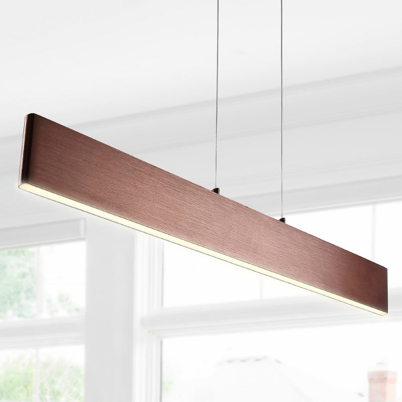 Draper Dimmable Adjustable Integrated LED Metal Linear Pendant - JONATHAN Y