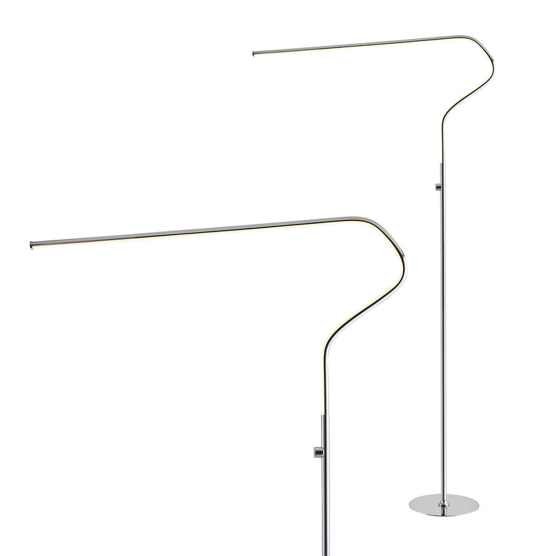 Julian 65.25" Integrated LED Metal Floor Lamp - JONATHAN Y