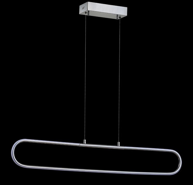 Ned 39" Dimmable Adjustable Integrated LED Metal Linear Pendant - JONATHAN Y