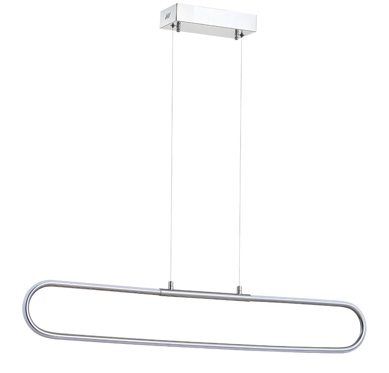 Ned 39" Dimmable Adjustable Integrated LED Metal Linear Pendant - JONATHAN Y