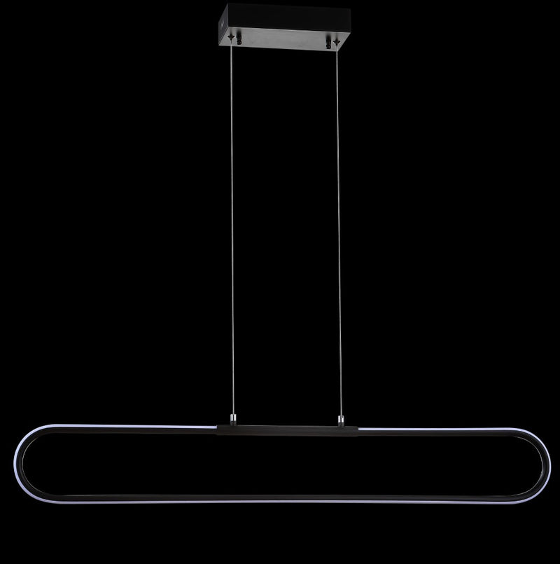 Ned 39" Dimmable Adjustable Integrated LED Metal Linear Pendant - JONATHAN Y