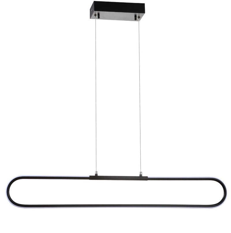 Ned 39" Dimmable Adjustable Integrated LED Metal Linear Pendant - JONATHAN Y