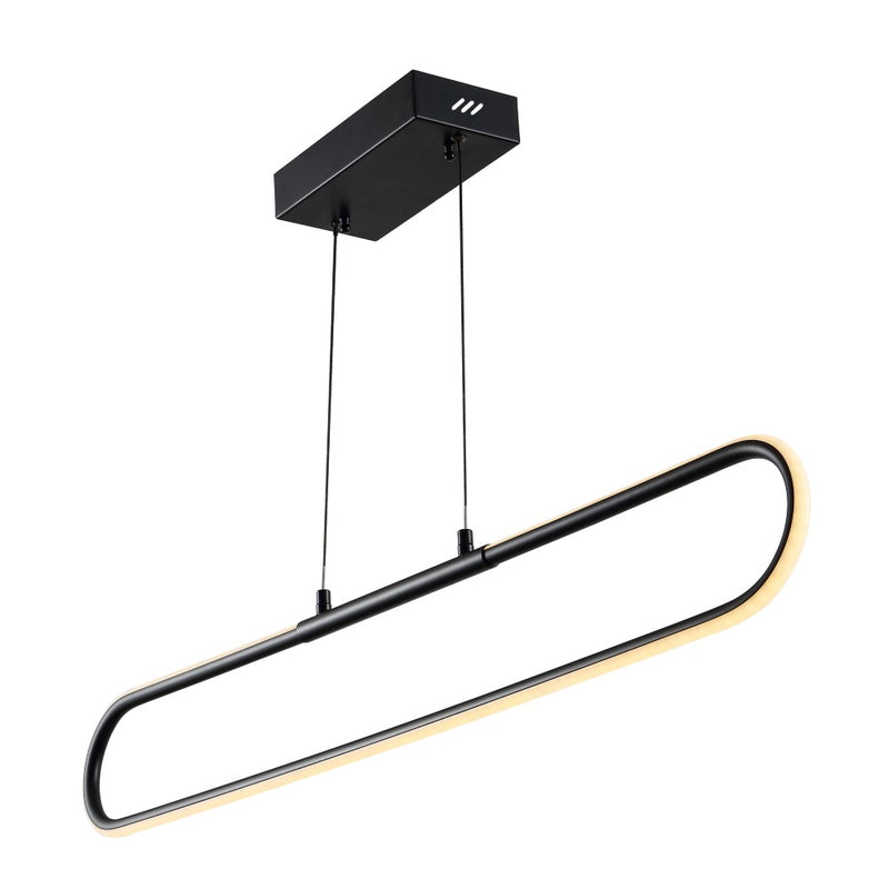Ned 39" Dimmable Adjustable Integrated LED Metal Linear Pendant - JONATHAN Y