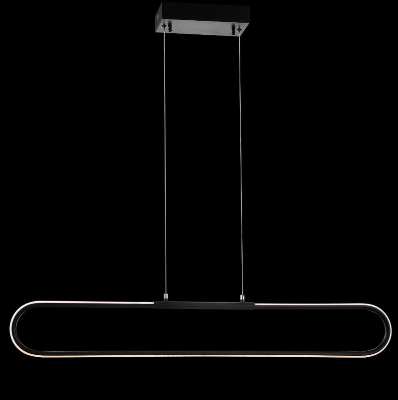 Ned 39" Dimmable Adjustable Integrated LED Metal Linear Pendant - JONATHAN Y