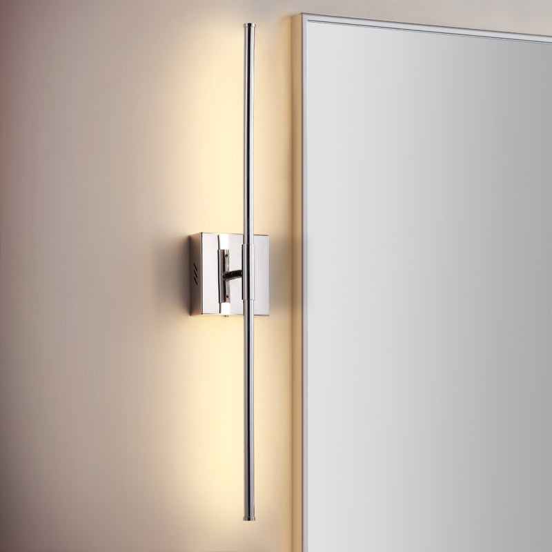 Makena 28" Dimmable Integrated LED Metal Wall Sconce - JONATHAN Y