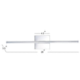 Makena Dimmable Integrated LED Metal Wall Sconce