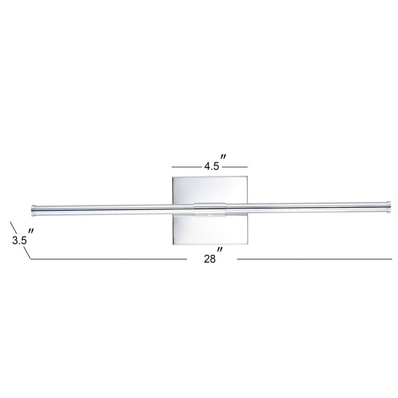 Makena Dimmable Integrated LED Metal Wall Sconce