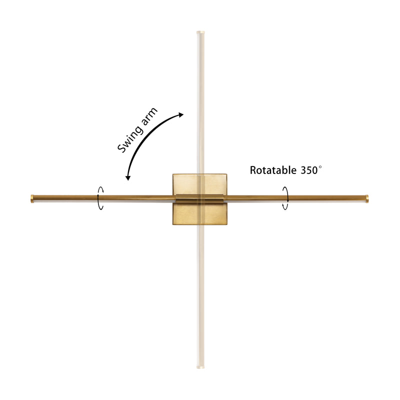 Makena Dimmable Integrated LED Metal Wall Sconce