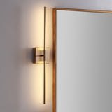 Makena 28" Dimmable Integrated LED Metal Wall Sconce - JONATHAN Y