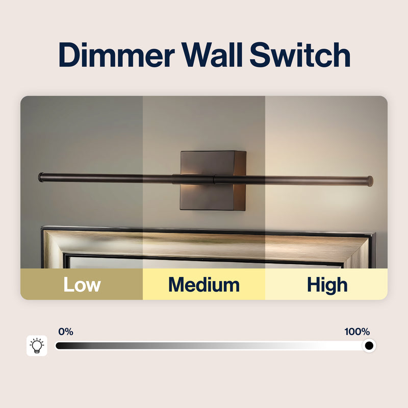 Makena Dimmable Integrated LED Metal Wall Sconce