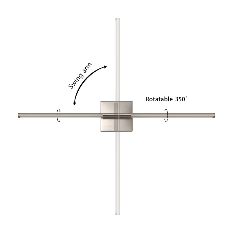 Makena Dimmable Integrated LED Metal Wall Sconce