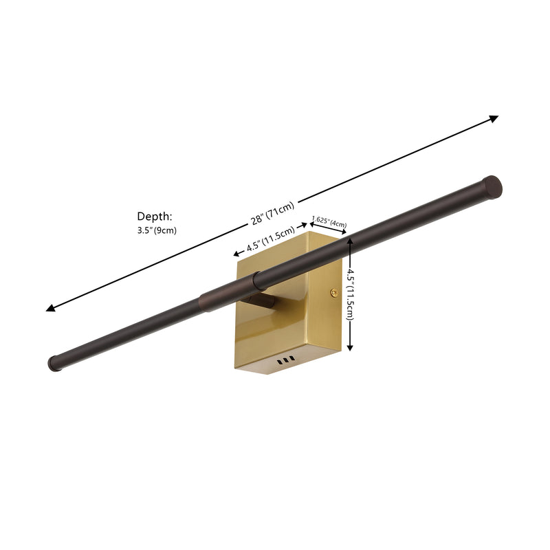 Makena Dimmable Integrated LED Metal Wall Sconce
