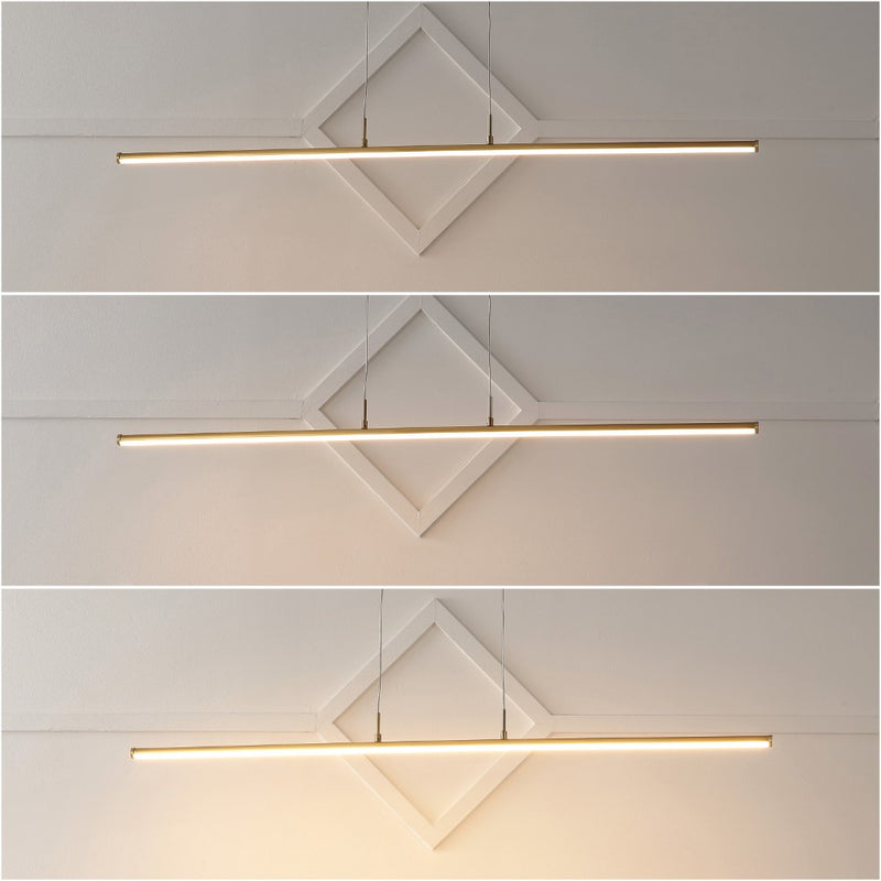 Conley 39.5" Dimmable Adjustable Integrated LED Metal Linear Pendant - JONATHAN Y