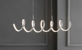 Ali 31" Dimmable Adjustable Integrated LED Metal Linear Pendant - JONATHAN Y