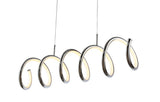 Ali 31" Dimmable Adjustable Integrated LED Metal Linear Pendant - JONATHAN Y