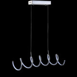 Ali 31" Dimmable Adjustable Integrated LED Metal Linear Pendant - JONATHAN Y
