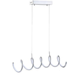 Ali 31" Dimmable Adjustable Integrated LED Metal Linear Pendant - JONATHAN Y