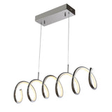 Ali 31" Dimmable Adjustable Integrated LED Metal Linear Pendant - JONATHAN Y