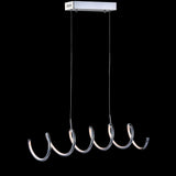 Ali 31" Dimmable Adjustable Integrated LED Metal Linear Pendant - JONATHAN Y