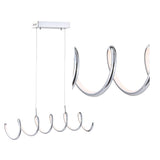 Ali 31" Dimmable Adjustable Integrated LED Metal Linear Pendant - JONATHAN Y