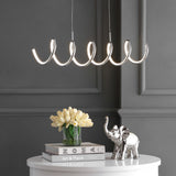 Ali 31" Dimmable Adjustable Integrated LED Metal Linear Pendant - JONATHAN Y