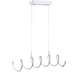Ali 31" Dimmable Adjustable Integrated LED Metal Linear Pendant - JONATHAN Y