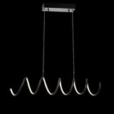 Ali 31" Dimmable Adjustable Integrated LED Metal Linear Pendant - JONATHAN Y