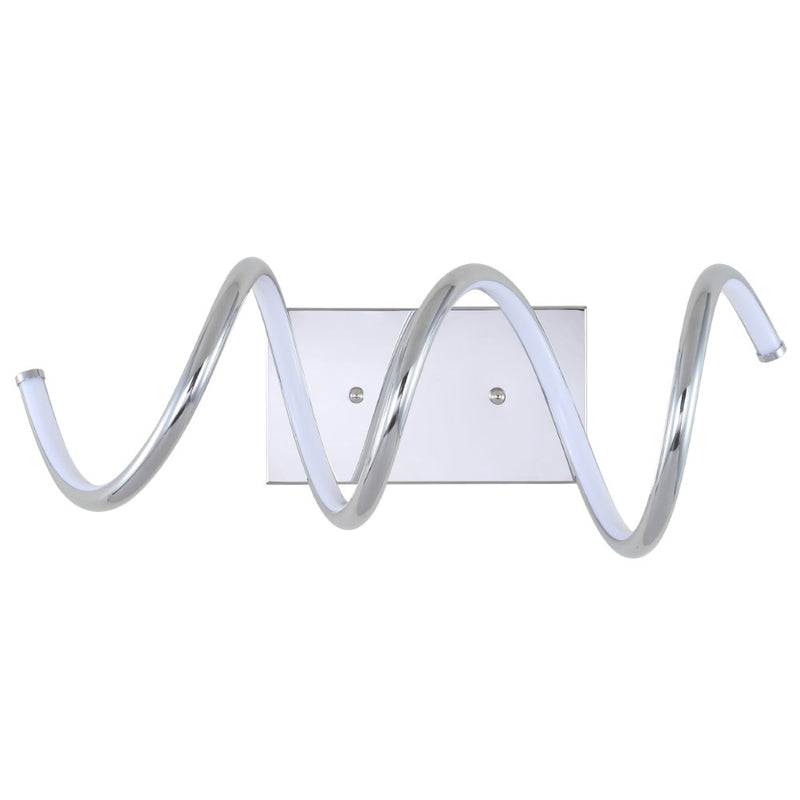 Scribble 7" Modern Metal Integrated LED Vanity Light Sconce - JONATHAN Y