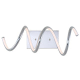 Scribble 7" Modern Metal Integrated LED Vanity Light Sconce - JONATHAN Y