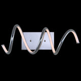 Scribble 7" Modern Metal Integrated LED Vanity Light Sconce - JONATHAN Y