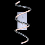 Scribble 7" Modern Metal Integrated LED Vanity Light Sconce - JONATHAN Y