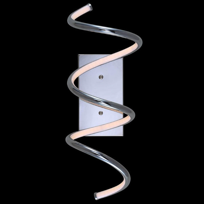 Scribble 7" Modern Metal Integrated LED Vanity Light Sconce - JONATHAN Y
