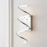 Scribble 7" Modern Metal Integrated LED Vanity Light Sconce - JONATHAN Y