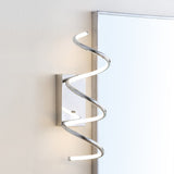 Scribble 7" Modern Metal Integrated LED Vanity Light Sconce - JONATHAN Y