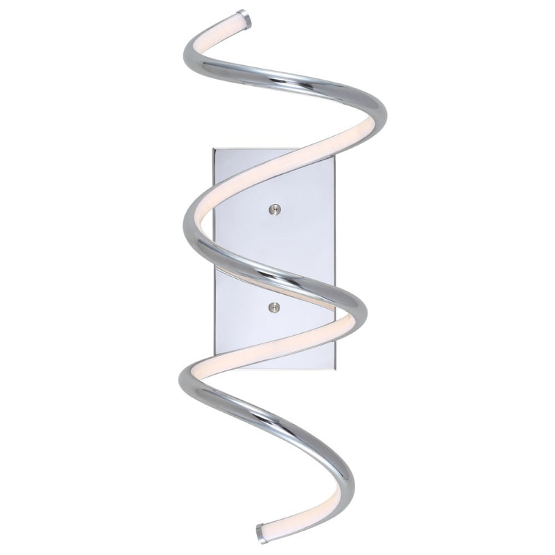 Scribble 7" Modern Metal Integrated LED Vanity Light Sconce - JONATHAN Y