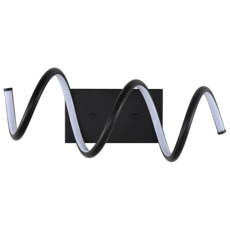 Scribble 7" Modern Metal Integrated LED Vanity Light Sconce - JONATHAN Y