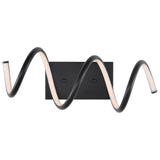 Scribble 7" Modern Metal Integrated LED Vanity Light Sconce - JONATHAN Y