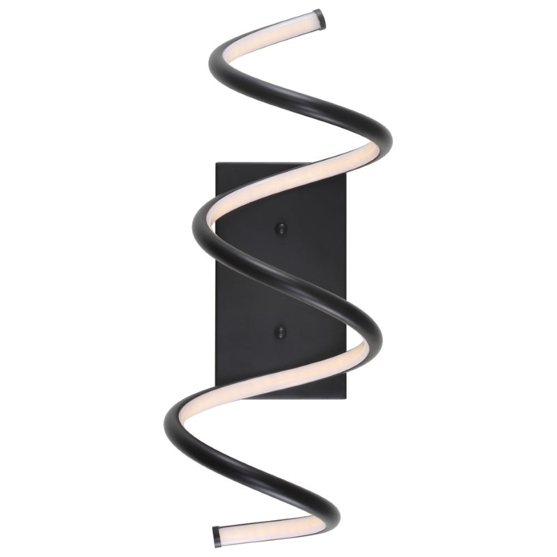 Scribble 7" Modern Metal Integrated LED Vanity Light Sconce - JONATHAN Y