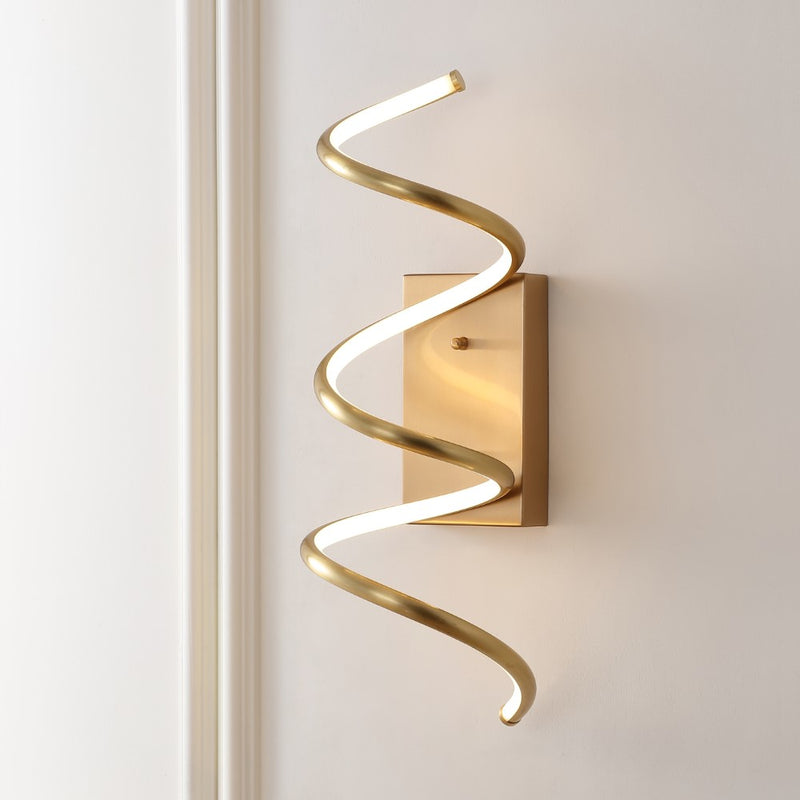 Scribble 7" Modern Metal Integrated LED Vanity Light Sconce